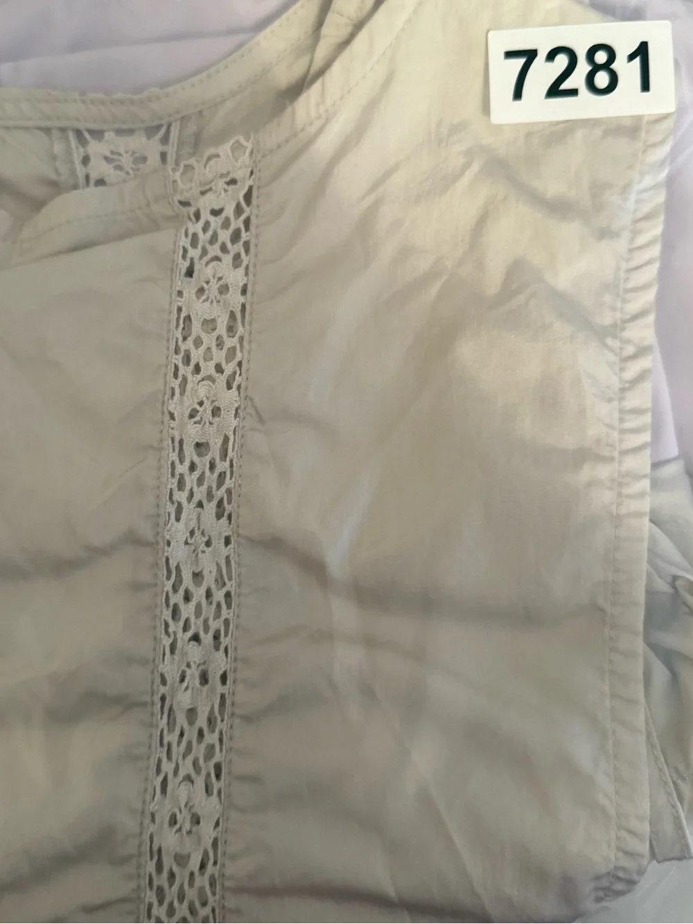 Free People Oh Hey Applique Crop In Tofu/Lavender Combo